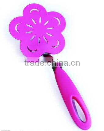 Creative Design Food Grade Flower Shape Silicone Spatula with Stainless Handle