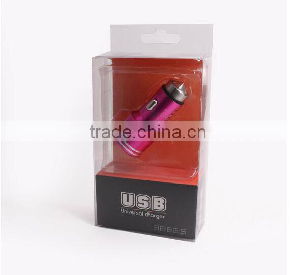 2016 hot sell dual USB Car charger car usb charger with high quality fast feed car charger