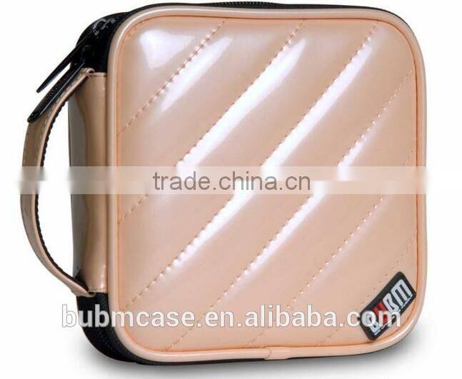 Fresh BUBM 32 Capacity PU Leather Cover CD Case CD Box DVD Case CD-ROM Holder Car Disc Case