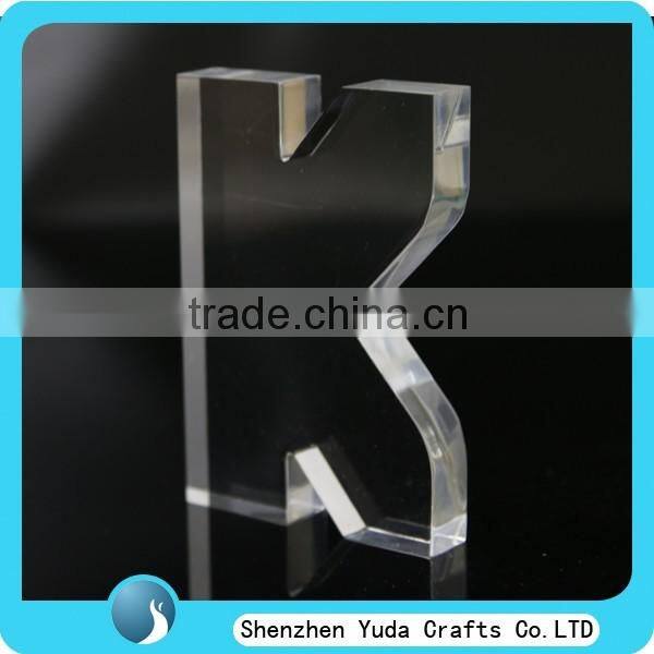 solid plexiglass English letter acrylic crystal letter signs, 3d advertising alphabet letter