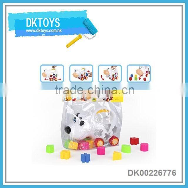 Educational animal building block car