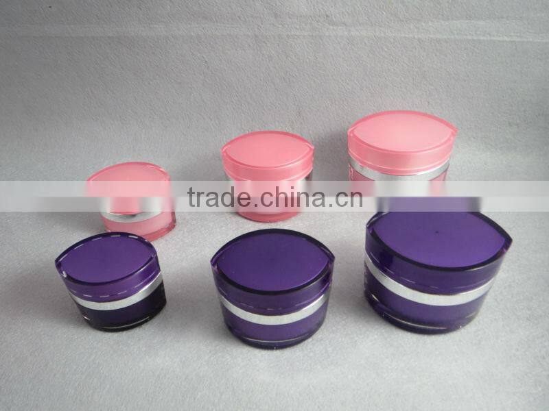 pink essens care &cosmetic cream jar with eye shape