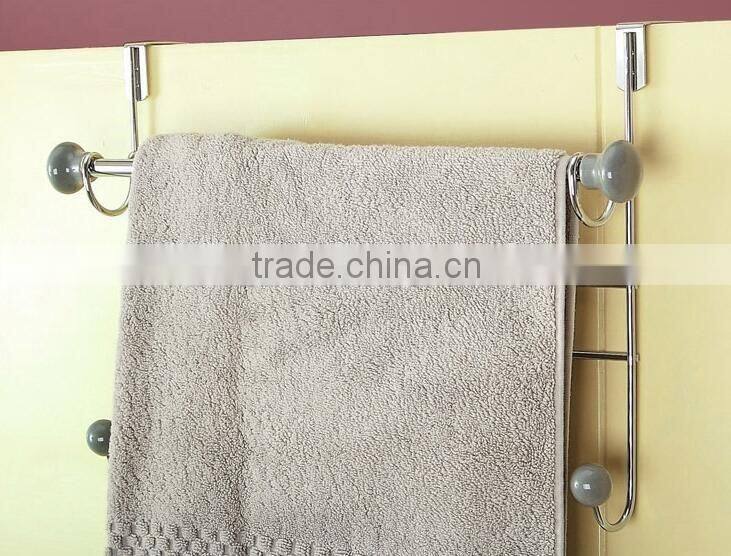 metal over the door hanging hooks with ceramics knob