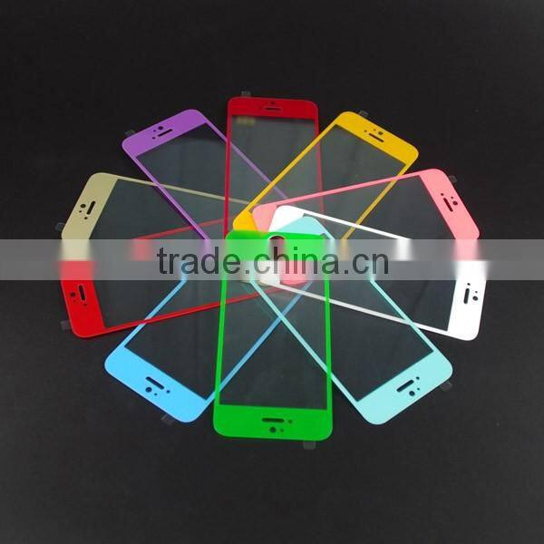 colorful mobile phone screen protect case tempered glass screen protector for iphone 5s/5c/5