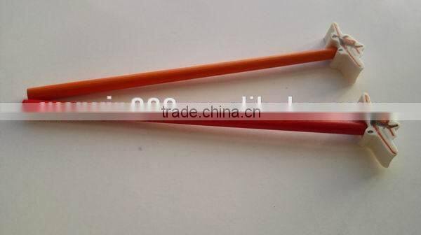 custom fancy pencil with eraser toppper