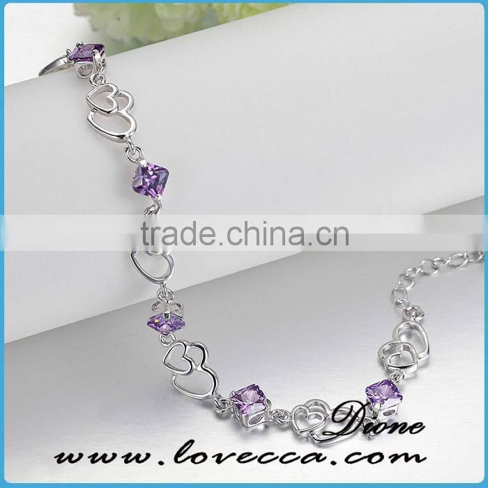 Small order mix wholesale new designs women hand silver jewelry 925 bracelets chain