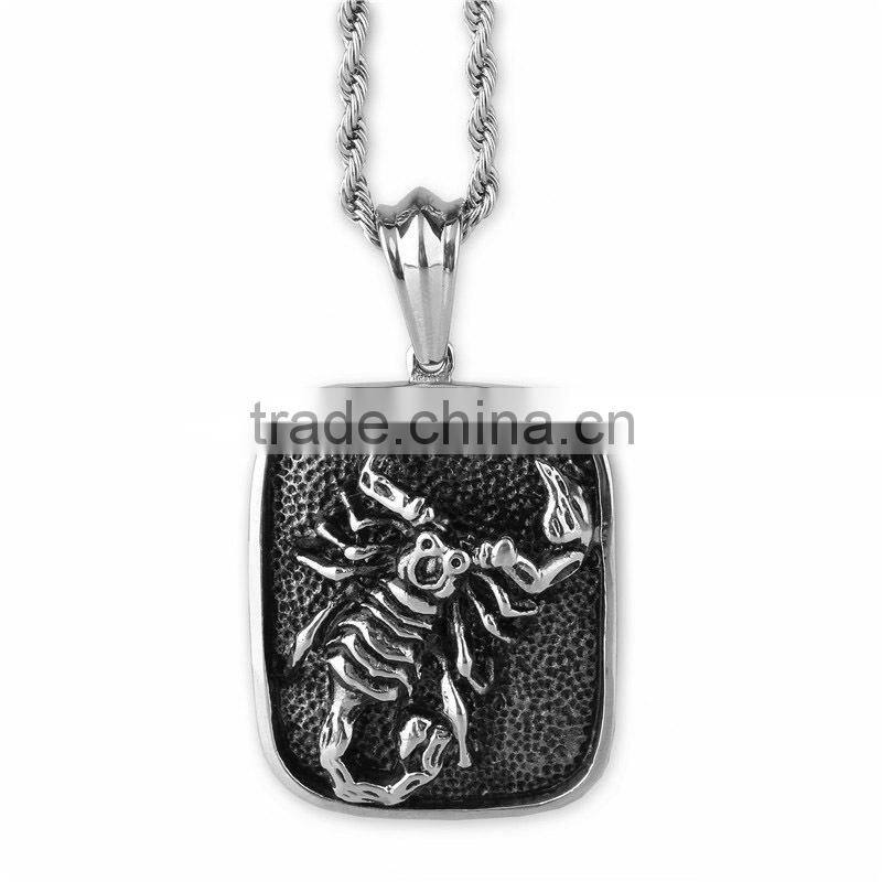 2015 hot selling popular fashion casting scorpion pendant