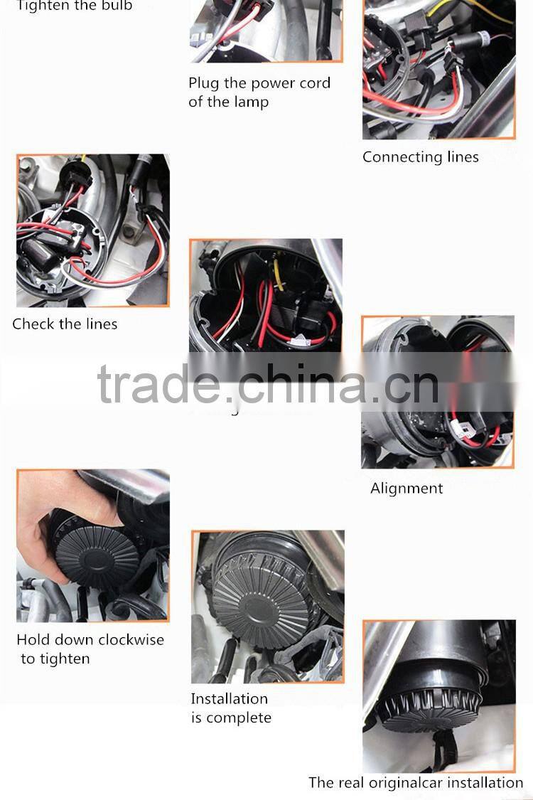 vehicle spare parts export direct factory in guangzhou exclusive all in one hid lights for cars plug and play super easy mount