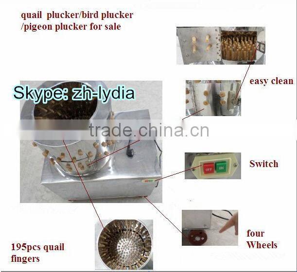ZH-40 bird pluckers machine poultry plucker/quail plucker work rate 10~12pcs/time (Lydia : 0086.15965977837)