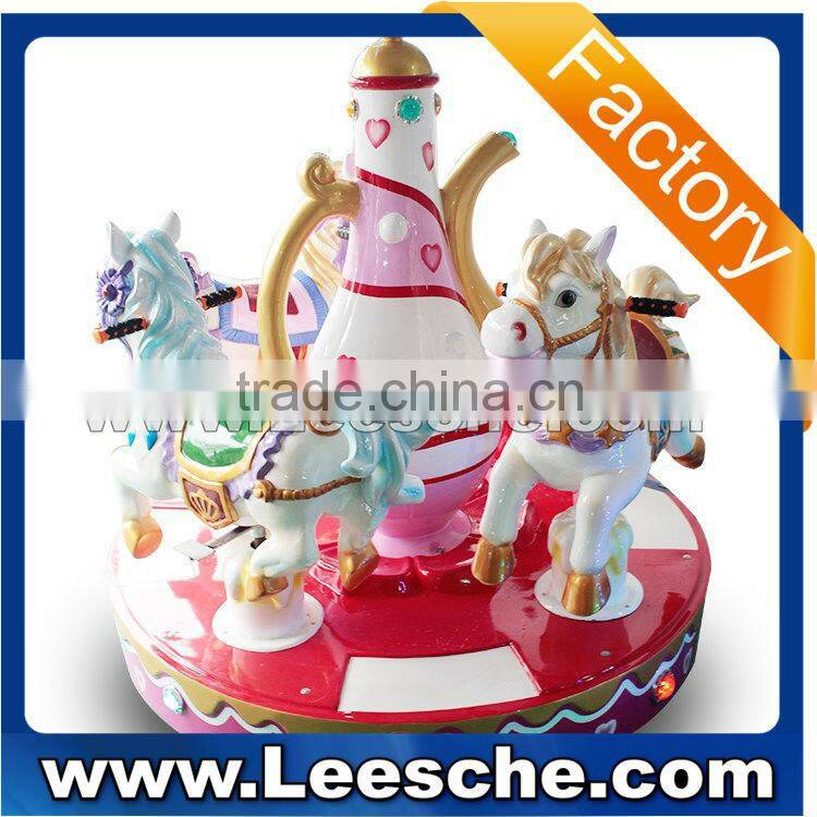 LSJQ-084 Attractive kids carousel for sale used amusement games mini fairground ride small carousel for sale