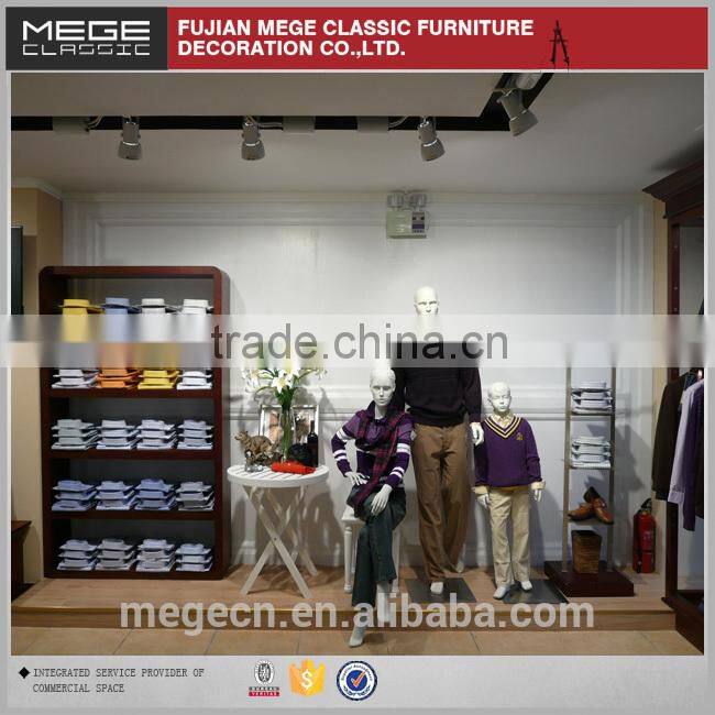 Clothes Shop Wooden Cash Counter Design