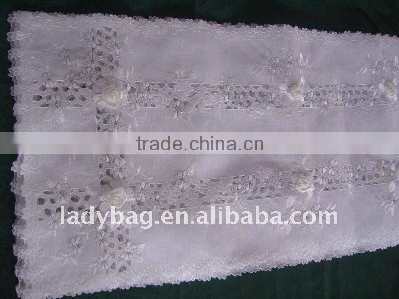 organza embroidered curtain