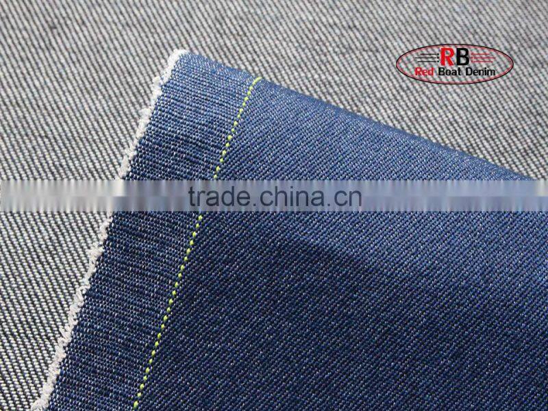 Factory Stock Lot 6.5oz Blue Twill 72%Cotton Denim Fabric