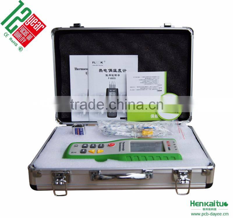 K Type Temperature Meter F-8855 Digital 4 Channel Thermocouple Thermometer