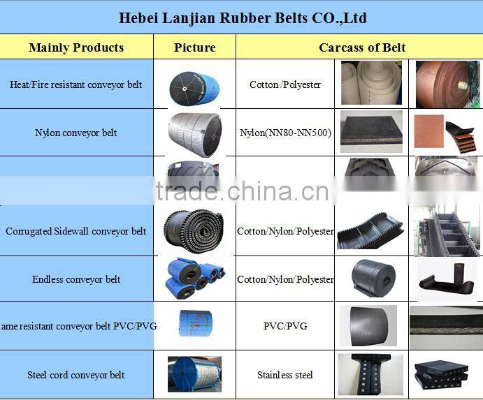 PVC PVG whole core fire resistant coal mine conveyor belt Manufacturer