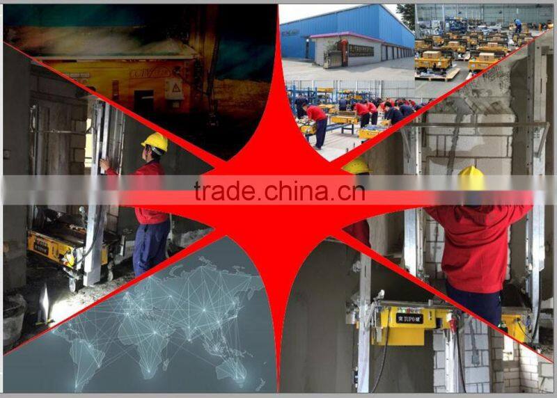 Popular exported automatic hydraulic system wall cement rendering machine for sale