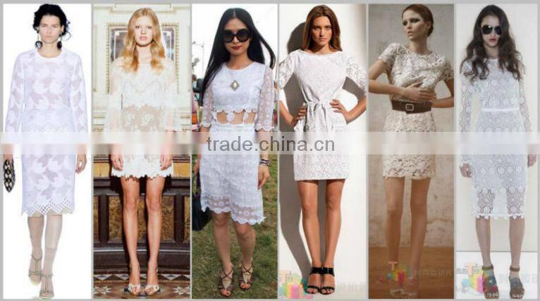 2016 Hot sales Bohemian Pure cotton embroidery crochet Lace tops