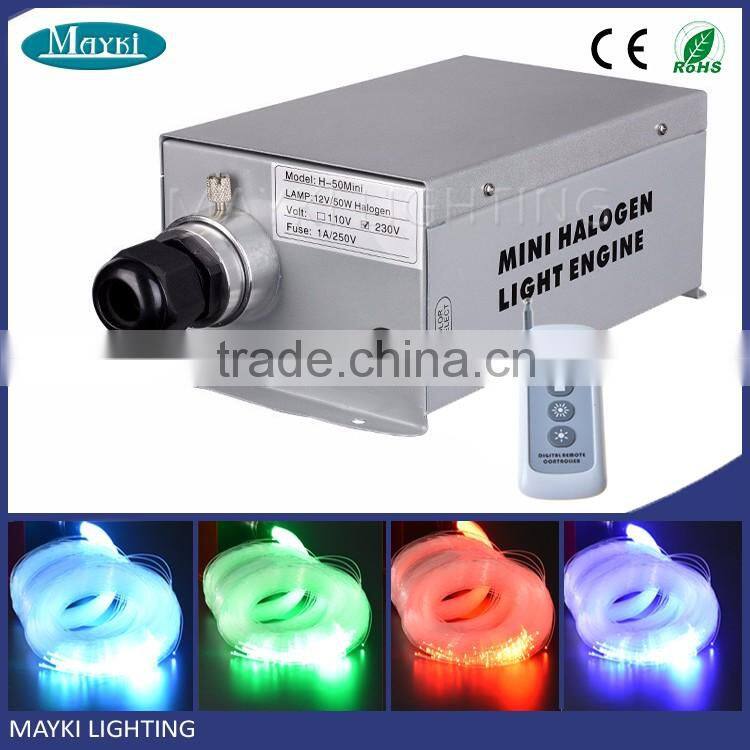 75W mini halogen optic fiber light engine with 6 colors changing