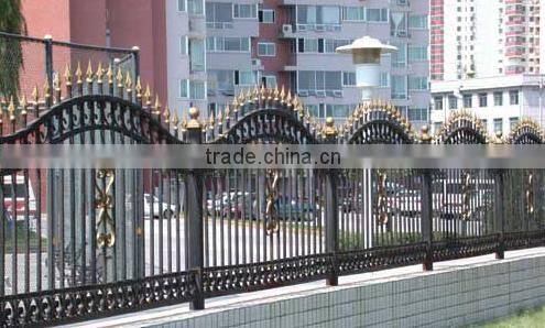 Hot sale fashion style Powder Coated black rod iron fence