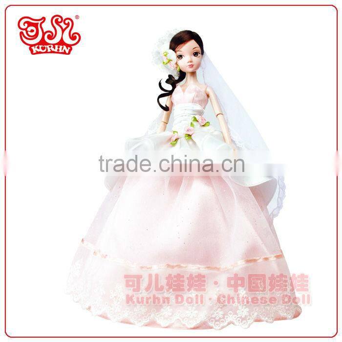 11 inch fashion wholesale bride doll wedding gift