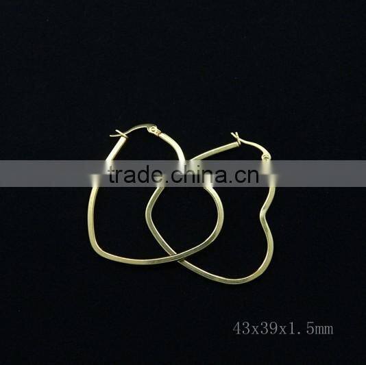 heart ring earrings for girls 316L stainless steel