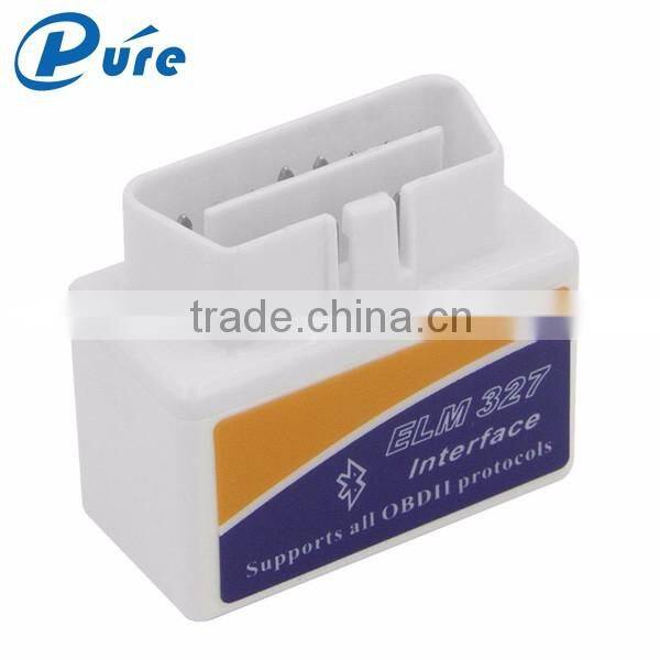 New Diagnostic Tool Super Mini White OBDII ELM327 V2.1 OBD2 ELM327 Bluetooth Works with all OBD-2 compliant vehicles