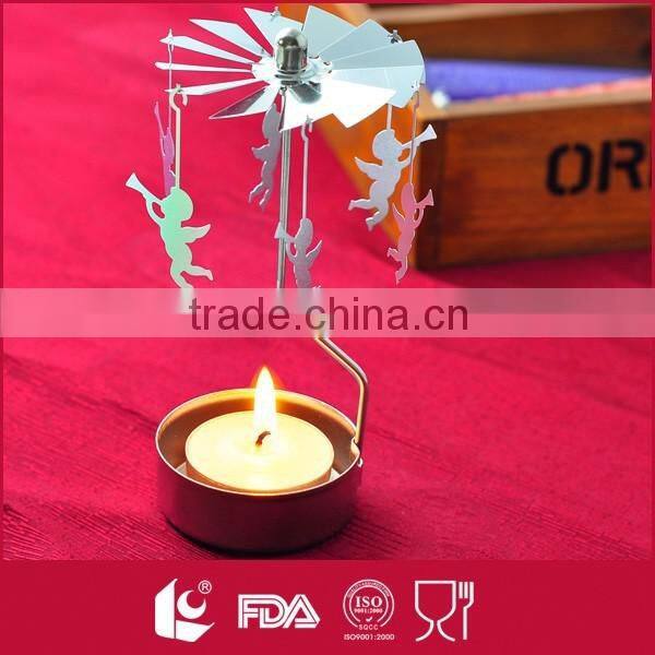 Flat rotary flower shaped bulk tealight candle holders