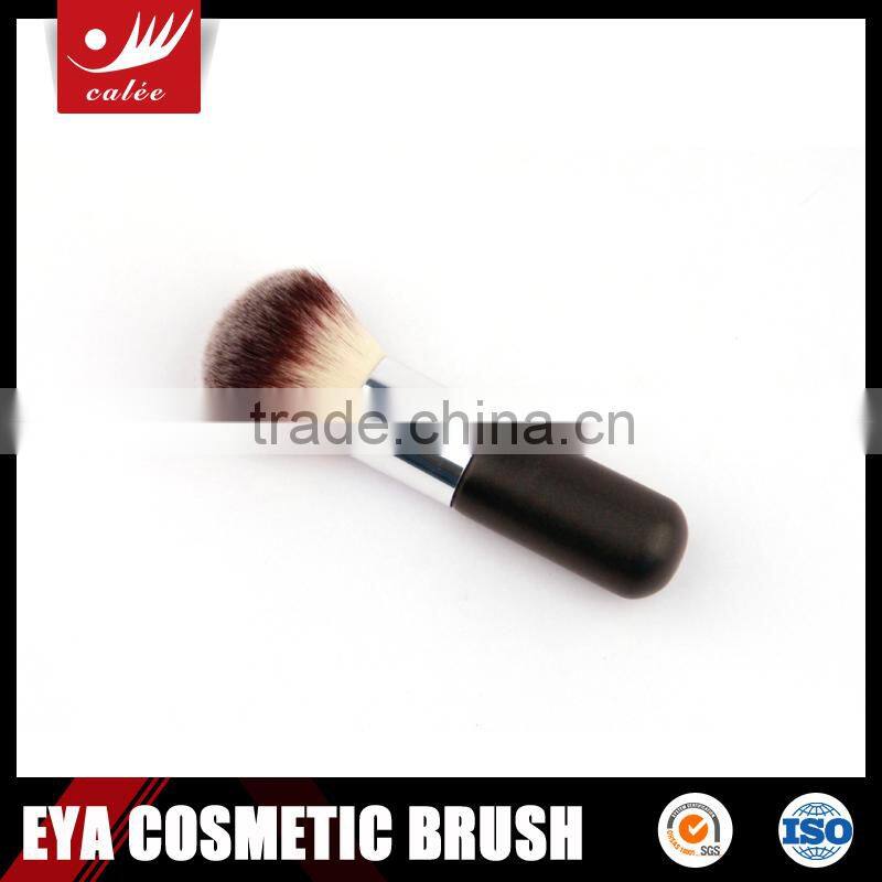 Eya Single Wooden Handle Powder Brush with Synthetic Hair