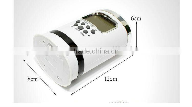 nature sound 7 colors led light digital alarm clock with pen holder,office gift