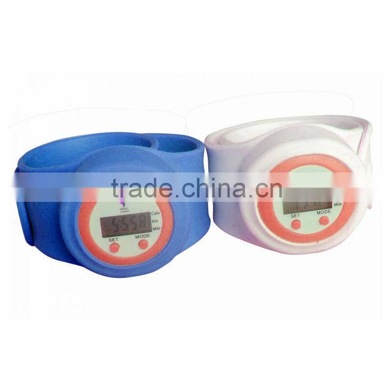 cheap promotional gift multifunction silicone bracelet best wrist pedometer