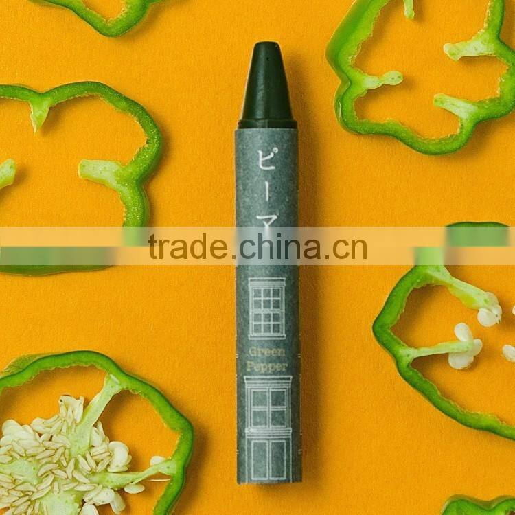 Japanese vegetable crayon pens made with safe ingredients