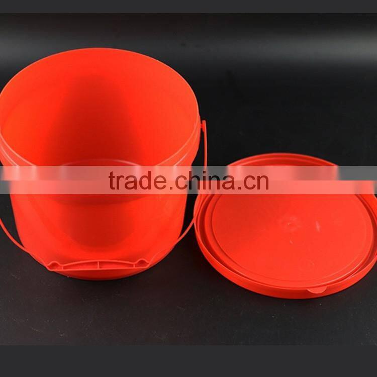 2.5L food grade plastic buckets with handles