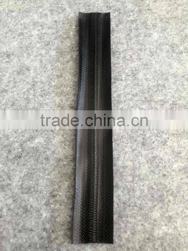 Customized 5# water proof nylon zipper shiny finishing --- Chinese coating film