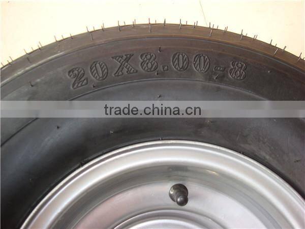 20x8.00-8 golf cart ATV go kart cart wheel tire lawnmower garden wheel