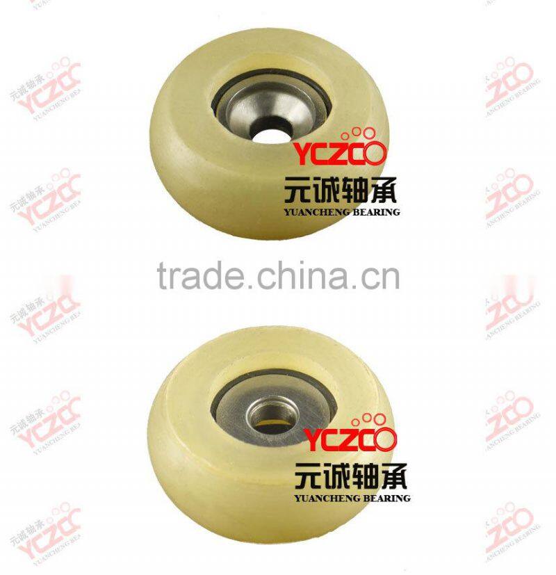 Popular cabinet roller,rubber wheels for sliding wardrobe/closet