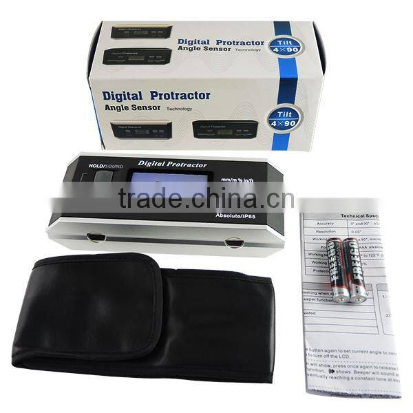 Digital Angle Finder Level Protractor Inclinometer Magnetic V-Groove 0~360 degree with Backlight Industrial Automotive Use