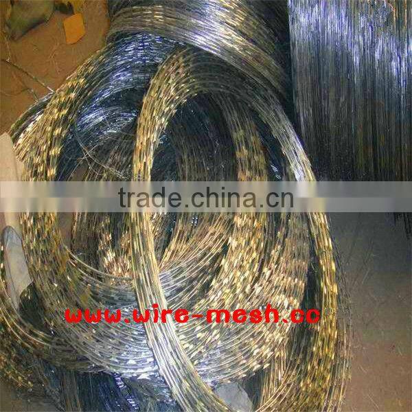 welded razor barbed wire (ISO9001 manufacturer)