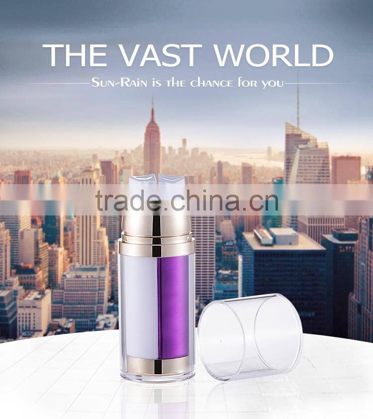 Customized fashional color face care cream PMMA body lotion bottle