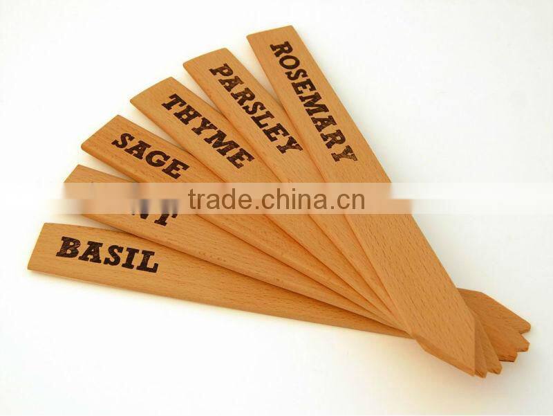 printed wooden label