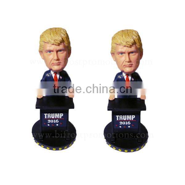 Great Sale 2017 Resin Cartoon Doll Donald Trump Bobble Head
