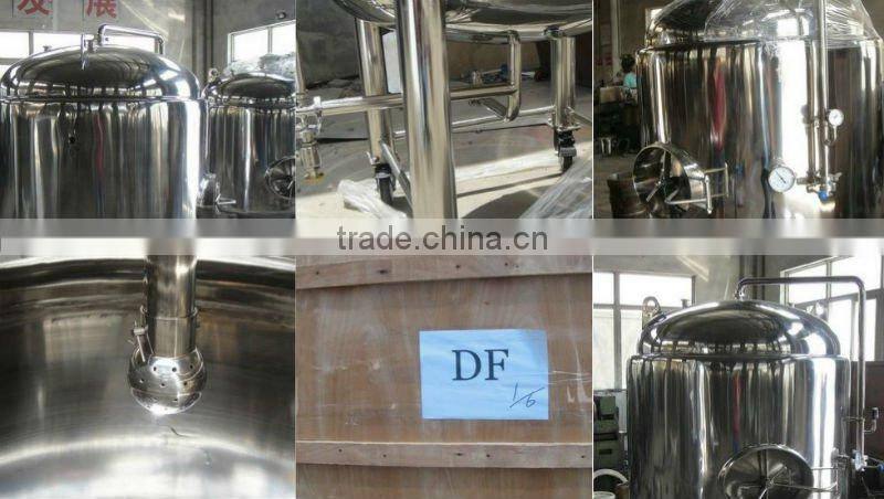 SUS304 1000L Cooling jacketed beer fermentation tank