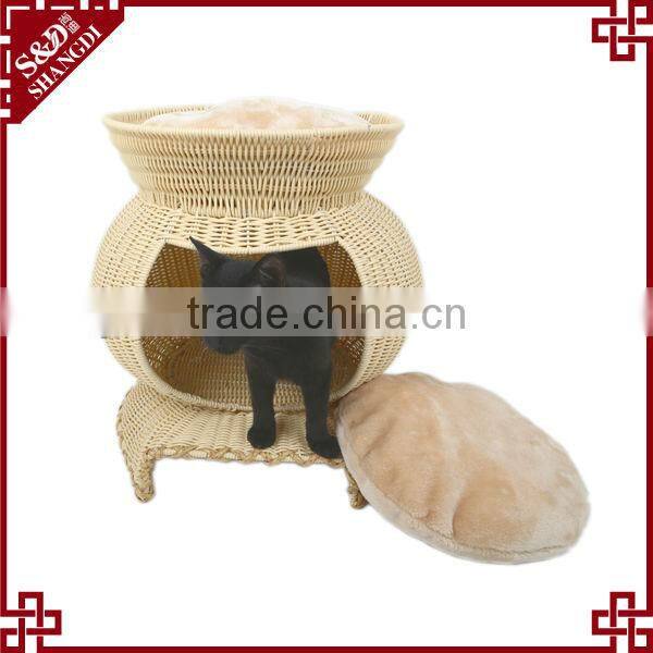 Pet accessory Eco-friendly handmade unique cheap cat house