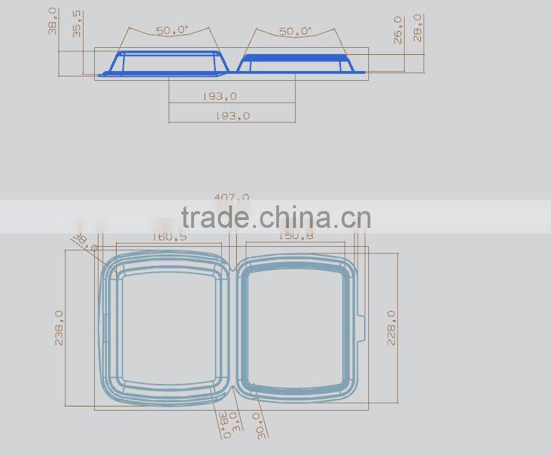 high efficiency ps foam fast food box making machine