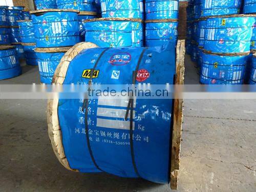 Mining steel wire rope 6x19S+FC /IWRC