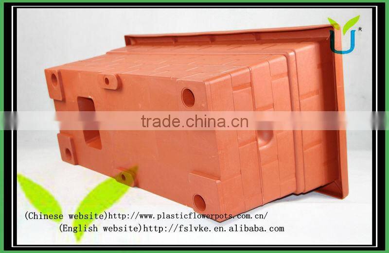 Large rectangular planter box with storage function