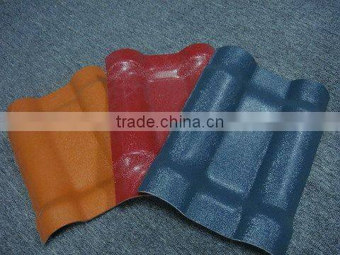 Unbreakable Waterproof Red Synthetic Resin PVC Roof Tile with ASA Coating in Guangzhou