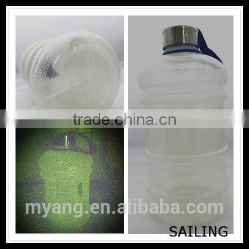 Chinese cheap 2.2 liter Drinking Water Plastic Bottle With Lids,Glows in the dark plastic water bottle