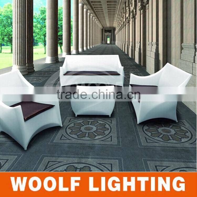 Popular Modern led home garden three seats Sofa Furniture with remote control