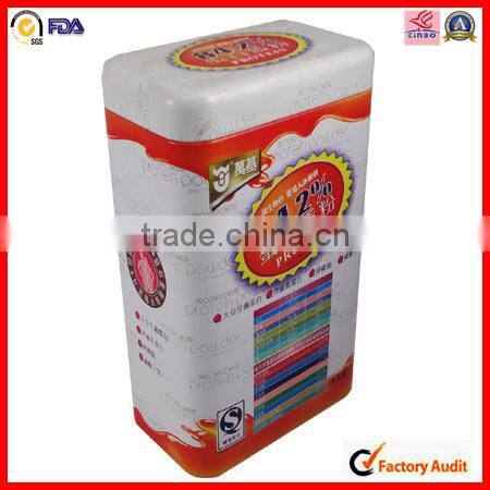 China factory custom coffee with hinge tin can