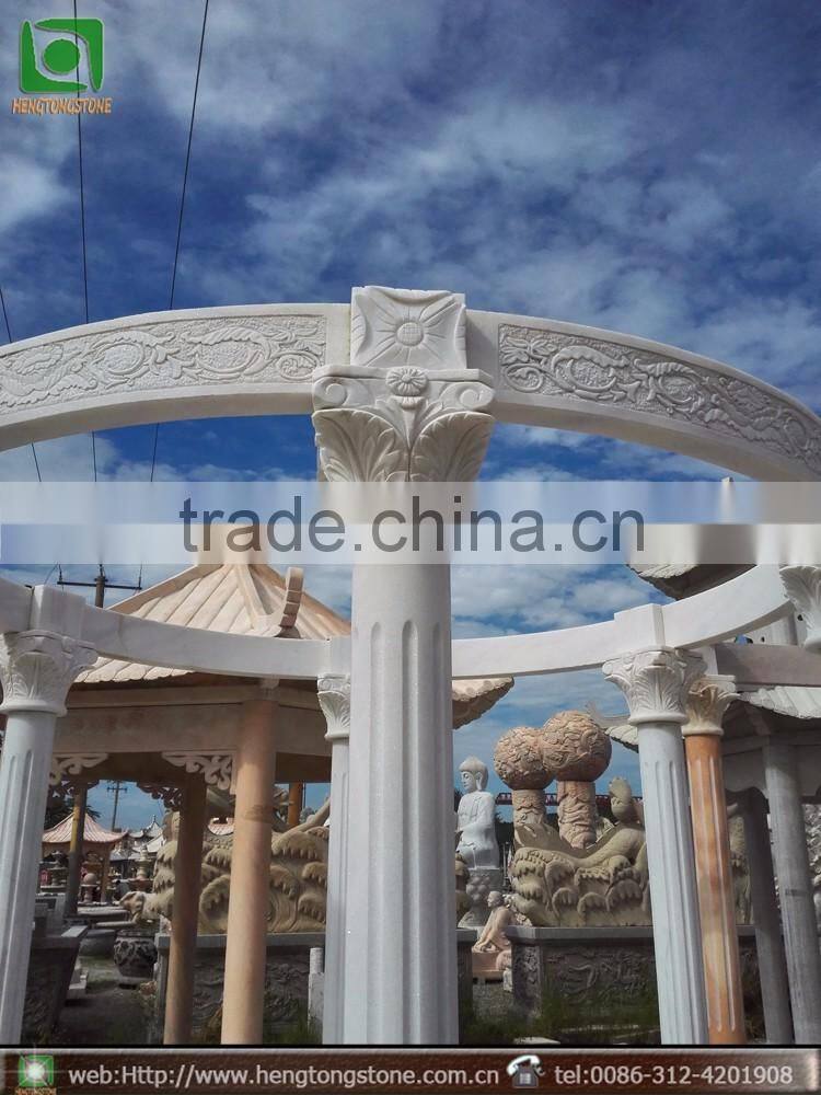 Natural Marble Garden Gazebo Pergolas For Sale